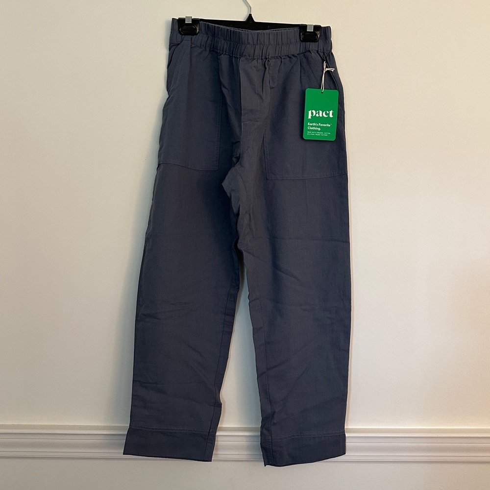 pact Slate Blue Harbor Pant, Relaxed, Medium